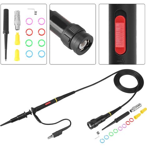 Sonde d'oscilloscope P2200 200 MHz, norme européenne, noire, emballage individuel (1/5)