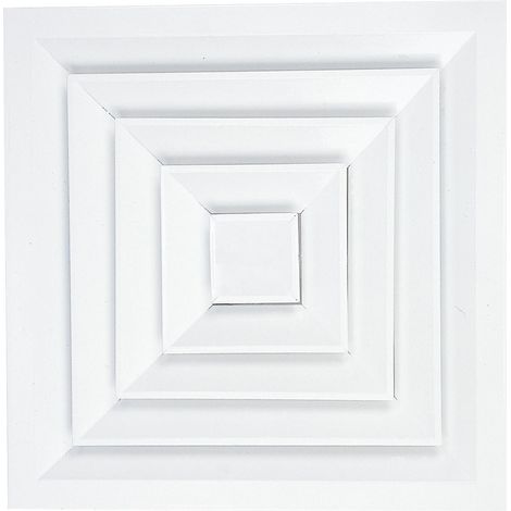 DC4D 375X375 Diffuseur carré 4D 375X375 à noyau démontable plaf. ATLANTIC 529368 (1/2)
