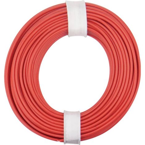 Donau Elektronik 125-010 Fil de câblage 1 x 0.25 mm² rouge 10 m W181762 (1/2)