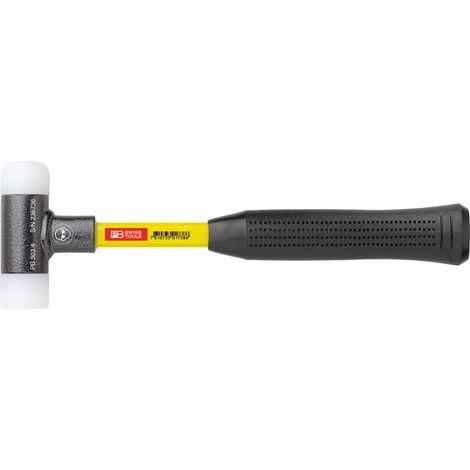 PB Swiss Tools Rückschlagfreier Hammer, mit Nylon-Einsätzen, Superglas-Stiel, 50 mm