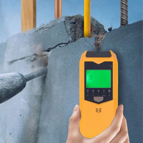 Détecteur de métaux portatif SH402 pour murs (jaune) (1/5)