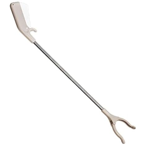 Pince Ramasse-déchets Ergonomique Outil de Préhension Grabber Rétractable Crochet Multifonction En Acier Inoxydable pour Collecter Déchets Vêtements B, 60cm - (1/5)