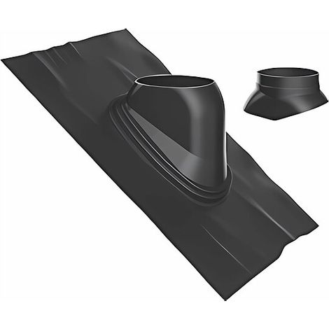 Buderus Universal-Dachziegel für Luft-/Abgas-System - Ø 125 mm - 35° bis 55° - schwarz - 7738112512 (1/2)