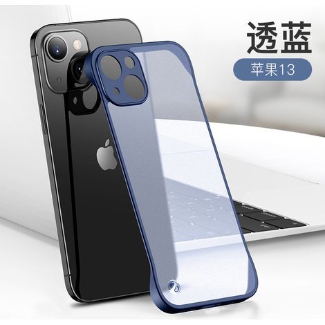 Coque de protection en silicone sans cadre pour iPhone 13 bleu translucide (Apple) (1/4)