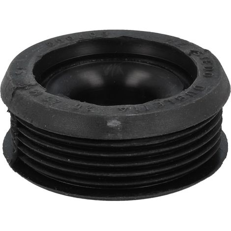 STEDO Euro WC-Spülrohrverbinder Dubletta Ø 55 mm für Spülrohre schwarz