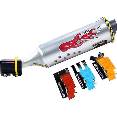 Turbines en plastique, système d'échappement de vélo, son sauvage, moto