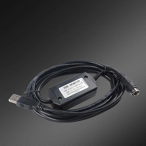 Câble de programmation compatible avec les automates programmables Delta séries DVP, ES, EX, EH, EC, SE, SV et SS. Données (1/4)