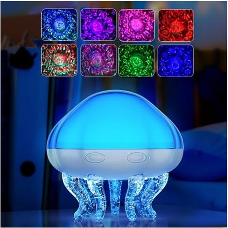 Projecteur de vagues de l'océan – Veilleuse mignonne avec minuterie et télécommande – Projecteur d'ambiance romantique – Décoration de chambre, cadeaux pour filles, garons, Nol, anniversaire (1/5)