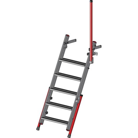 Scala d'accesso ai camion 5 scalini - Altezza d'accesso da 1.33 a 1.47m - F808100005