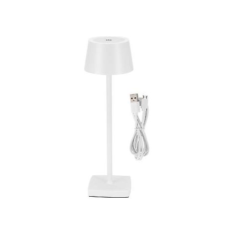 LED-Tischleuchte mit USB-Ladefunktion, warmweißes Licht, ideal für Bar, Wohnzimmer oder als Leselampe.