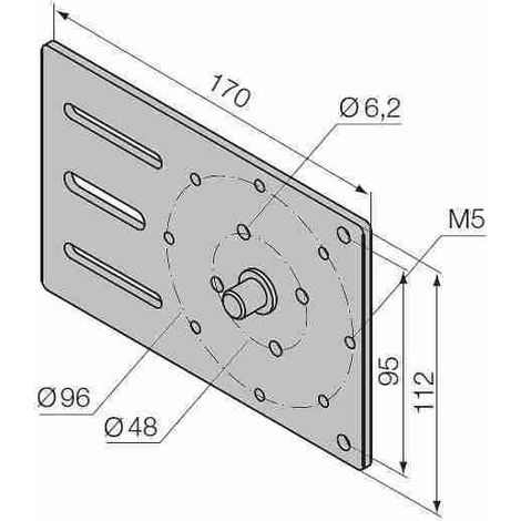 Nice 525.10021 - Halterung einstellbar