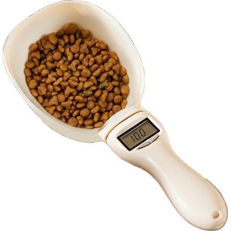 Balances pour aliments pour animaux, cuillères doseuses pour aliments pour animaux, ustensiles de mesure pour aliments pour chats et chiens, balances de cuisine électroniques (1/4)