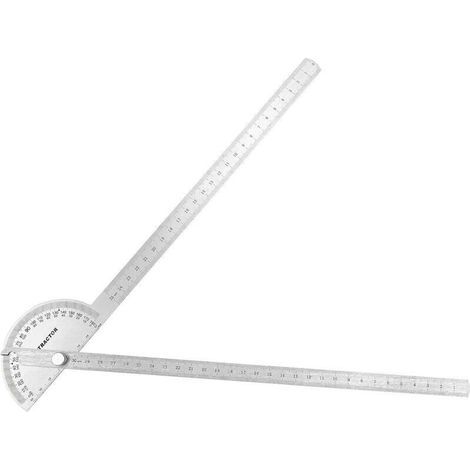 0-180 Grados Transportador de Ángulo con Cabeza Redonda, Multifuncional de Acero Inoxidable, Transportador de Ángulo para Ingenieros, Ideal para Pintura y Dibujo - LIAIKI (1/5)
