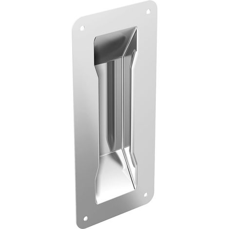 Poignée cuvette en inox 200 x 90 mm