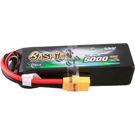 Batería Lipo Gens ace G-Tech de 5000 mAh, 14,8 V, 4S1P, 60C con conector XT90 de la serie Plug-Bashing. (1/3)