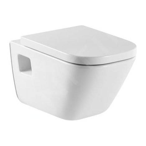 WC suspendu Roca The Gap – Chasse d'eau profonde 3/4,5L – Évacuation arrière – Céramique blanche – Dimensions 340x540x400mm – A346477000