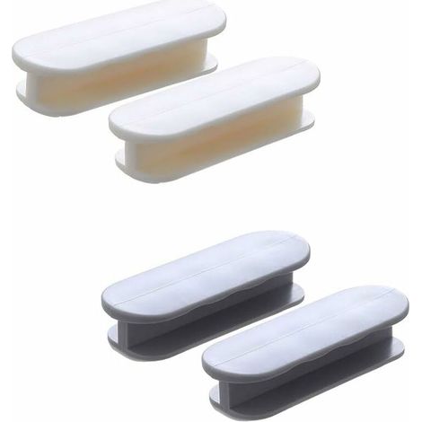 4pcs Self adhesive Window handle, Self-adhesive Handle, Adhesive Handle Sliding Door For Window Cupboard Drawer Cabinet Auxiliary co.ukidge (Gray + beige) (1/5)