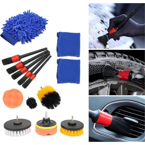 Set mit 15 Präzisionsbürsten für elektrische Bohrmaschinen und Autos (1/5)