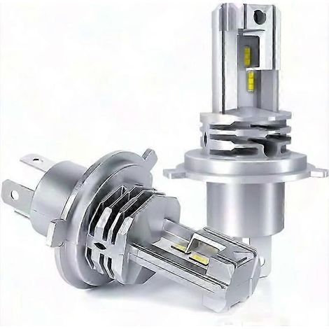 Kit de conversion d'ampoules LED H4 24V pour phares, blanc 6500K, feux de route/croisement (2 pièces) (1/5)