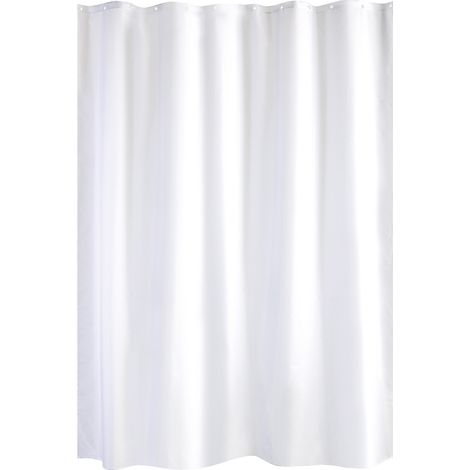 GELCO - rideau de douche trendy tissu 180x200 blanc