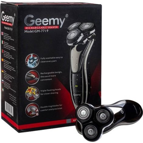 Trade Shop - ELEKTRISCHER RASORIEN CORDLESS GM-7719 IMPERMEABILE IMPERMEABILE TESTIGANTE - (1/5)