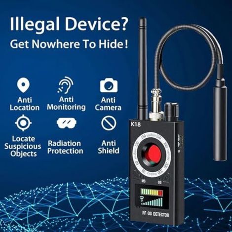 Détecteur de micros espions, détecteur infrarouge, détecteur de caméras cachées pour traceurs GSM, dispositifs d'écoute, caméras sans fil, détecteur de micros espions, détecteur de caméras cachées (1/4)
