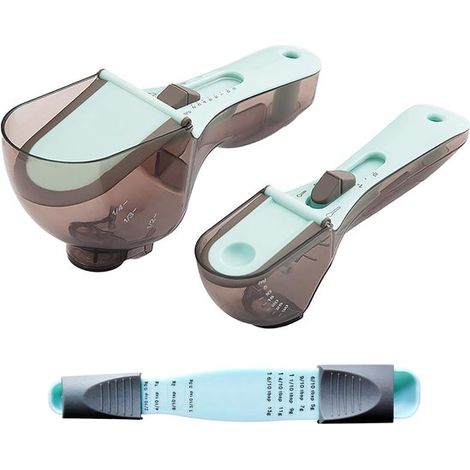 Cucchiaio dosatore regolabile, senza batterie. Misurino regolabile. Set di cucchiai dosatori magnetici regolabili per dolci, cucina e caffè. (1/5)