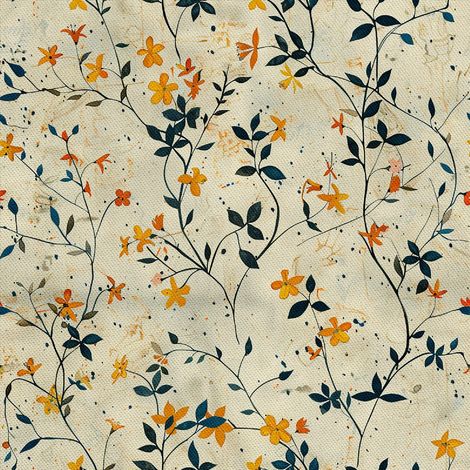 Tissu décoratif d'extérieur Oxford - Motif Fleurs I DX5652 (1/5)