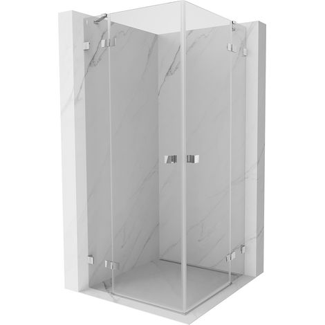 Mexen Lunar Duo Duschkabine schwenkbar 95 x 95 cm, transparent, chrom - 834-095L-095P-01-00 (1/5)