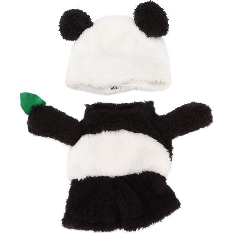 Costume d'Halloween pour animal de compagnie Panda - Design doux et exquis - Pour chien de Noël avec bonnet pour chiens de petite et moyenne taille. (1/5)