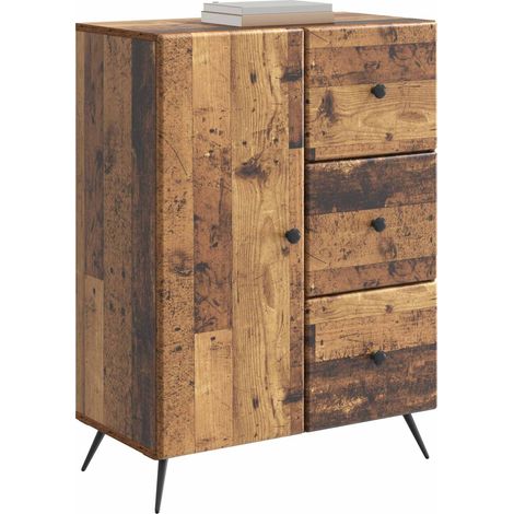 Maison La Vie - Buffet Salon Moderne - Meuble de rangement - Bois ancien 66 x 34,5 x 90 cm Bois d'ingénierie bu3031
