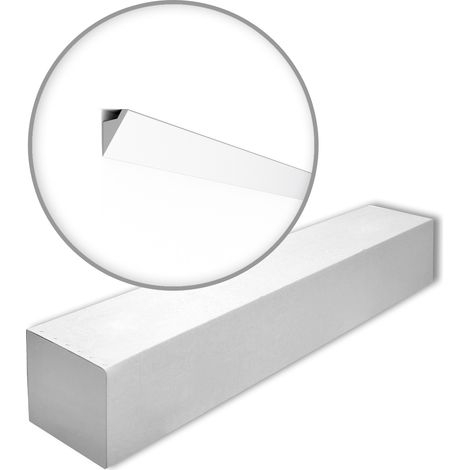 NMC IL4-box WALLSTYL Noel Marquet 1 Box 24 pieces Cornice moulding Moulding for indirect lighting timeless classic design grey 48 m