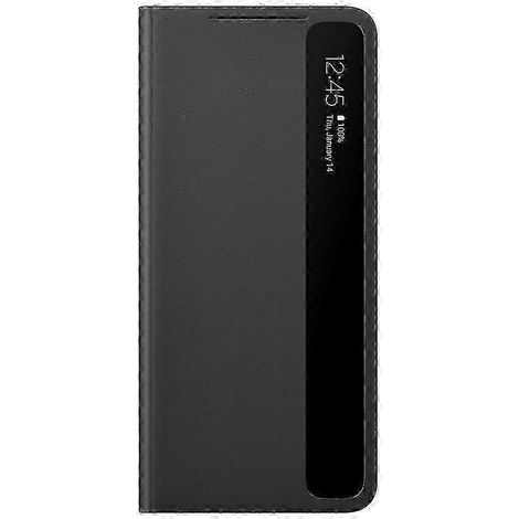 Smart View Flip Case kompatibel mit Samsung Galaxy S21 Ultra 5G – Smartphone-Schutz, transparentes Fenster