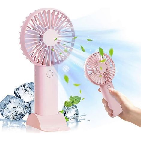 Mini portable fan, pocket fan, personal fan, USB rechargeable fan with 3 adjustable speeds, portable fan - AquaForge (1/5)