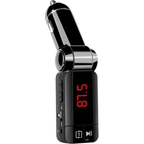 [Latest Version]LCC® Kit Transmetteur FM sans fil Bluetooth Adaptateur Voiture Radio avec appels mains libres, Music Control. (1/4)