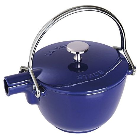 Teiera 16.5 cm Blu Scura in Ghisa (1/4)