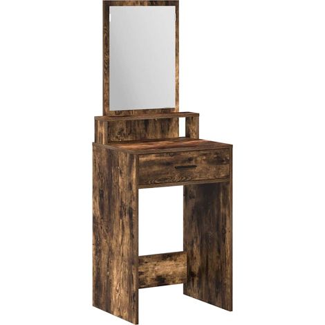 Maison Exclusive - Mesa Tocador con cajón Roble ahumado 50 x 41 x