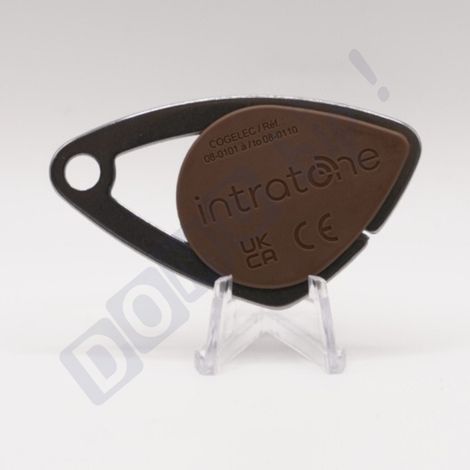INTRATONE - Badge mifare de Proximité Intratone marron 08-0107 - Sécurisé RFID Étanche IP68 Accès Contrôlé pour Copropriétés et Immeubles Programmation par Syndic uniquement