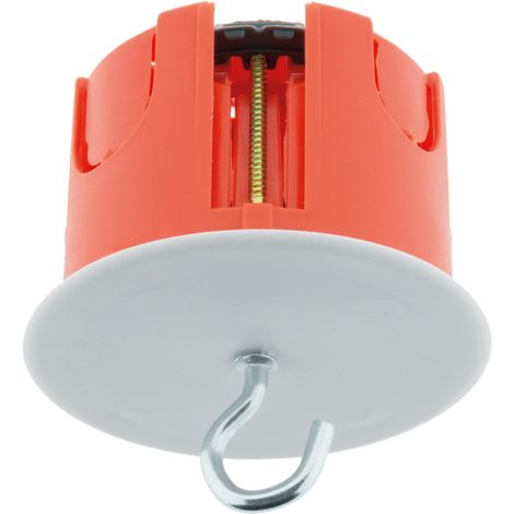 Zenitech – Boîte d'encastrement mural Ø65mm – Charge maximale 25kg – Résistance au feu 850° – Fixation sécurisée avec crochet (1/5)