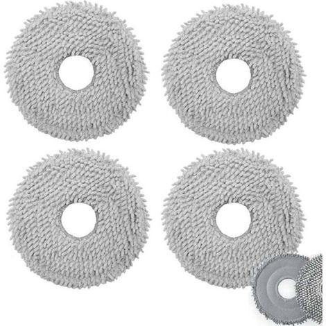 Panni per aspirapolvere - Confezione da 4 - Adatti per Roborock Q Revo e Roborock P10 - Lavabili - Riutilizzabili (1/4)