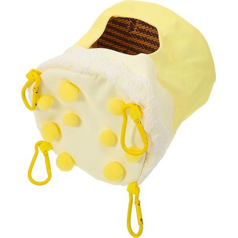Nid Suspendu Oiseaux été Hamac Respirant Tissu Doux Nid Couchage Décoratif Perruches Perroquets Litière Oiseaux Nicheurs Balançoire (1/5)