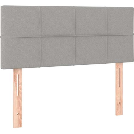 Maison Exclusive - Cabecero de tela gris claro 100x5x78/88 cm (1/5)