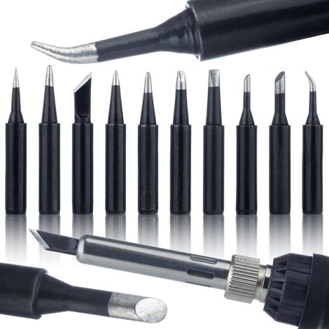 Set Punte Saldanti 900M I-B-K-1.2D-1.6D-2.4D-3.2D-2C-3C-IS Long-Life  Compatibile con Stazioni Rosfix, Yihua, WEP  Alta Durata e Precisione
