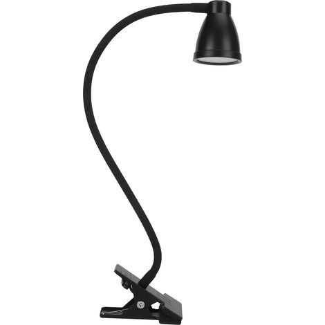 USB-Klemm-Leselampe, stufenlose Dimmfunktion, schlichte und moderne Innenbeleuchtung, schwarz (1/5)