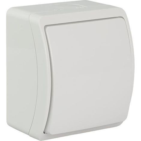 Interrupteur unipolaire étanche blanc IP44 KOALA