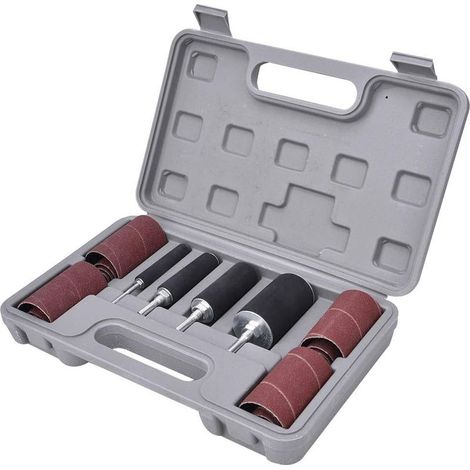 Kit de Manchons Abrasifs pour Tambour de Ponçage, Outil de Polissage du Bois et du Métal (1/5)