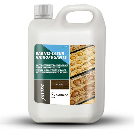 Lasure Hydrofugeant Protecteur imperméable effet perlé. Elle protège, décore et embellit tous les types de bois. 2 Litres, Noyer (1/5)