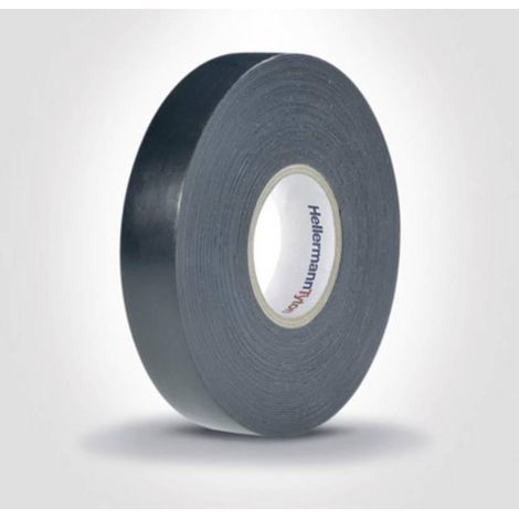 HellermannTyton HTAPE POWER820 EPR Cinta adhesiva negra 19 mm
