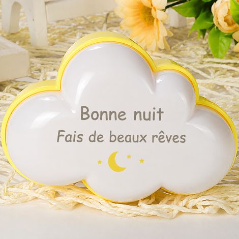 Veilleuse LED nuage prise US lumière chaude 220V 0,5W réf 6564 50 g – Livraison gratuite