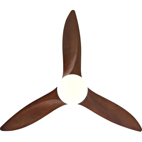 Ventilateur de plafond moderne noir 42 pouces, 3 tons dimmables, pales en bois massif, poignée de commande, moteur CC réversible, fonction mémoire, finition élégante pour la décoration intérieure (1/5)